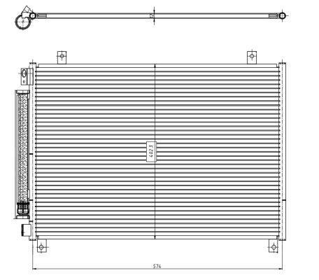 Condensador, aire acondicionado NRF B.V. ref. 350461