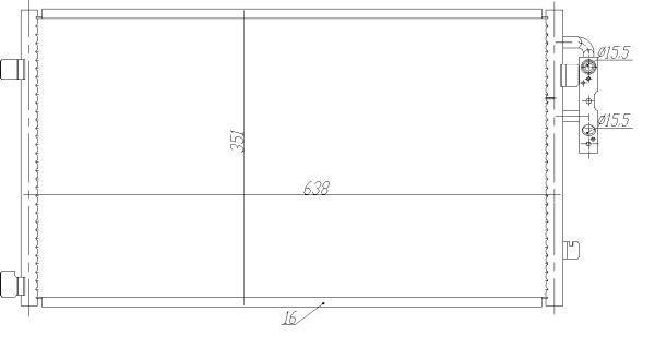 Condensador, aire acondicionado NRF B.V. ref. 350467