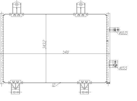 Condensador de climatização NRF B.V. ref. 350480