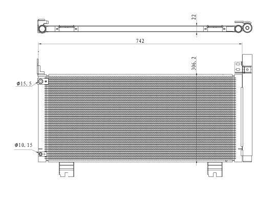 Condensador, aire acondicionado NRF B.V. ref. 350488