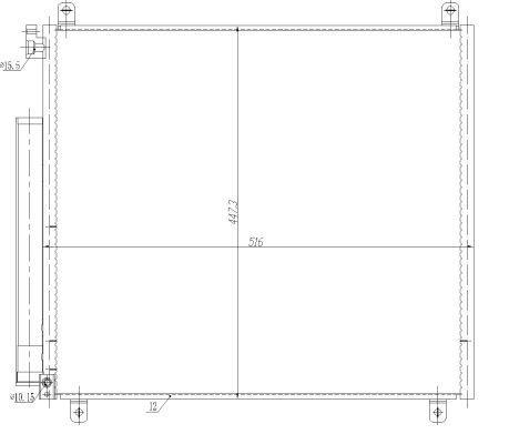 Condensador, aire acondicionado NRF B.V. ref. 350497