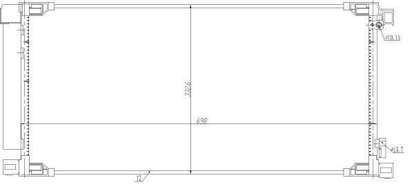 Condensador, aire acondicionado NRF B.V. ref. 350498