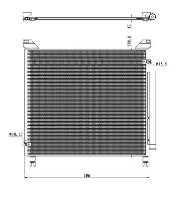 Condensador, aire acondicionado NRF B.V. ref. 350499