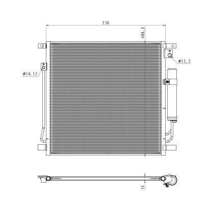 Condensador de climatização NRF B.V. ref. 350502