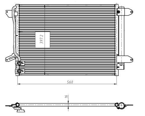 Condensador, aire acondicionado NRF B.V. ref. 350507