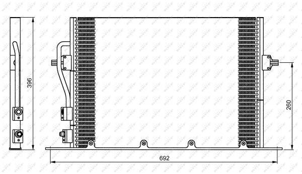 Condensador de climatização NRF B.V. ref. 35196