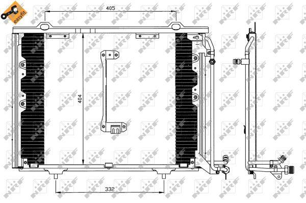 Condensador de climatização NRF B.V. ref. 35214