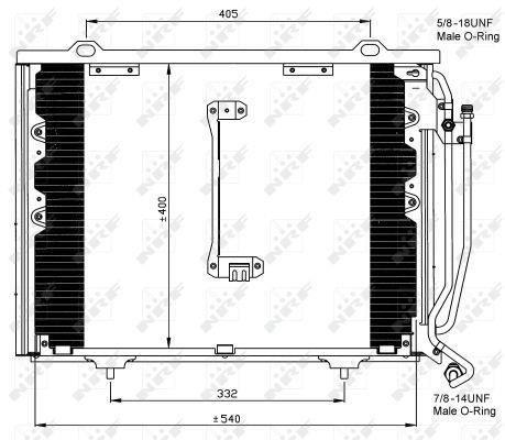 Condensador, aire acondicionado NRF B.V. ref. 35215