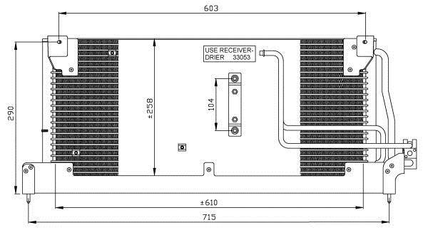 Condenseur, climatisation (Radiateur de climatisation) NRF B.V. ref. 35242