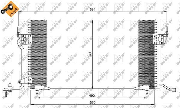 Condensador, aire acondicionado NRF B.V. ref. 35260