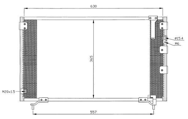 Condensador, aire acondicionado NRF B.V. ref. 35281