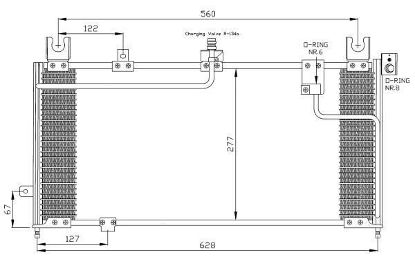 Condensador, aire acondicionado NRF B.V. ref. 35287