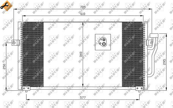 Condensador, aire acondicionado NRF B.V. ref. 35293
