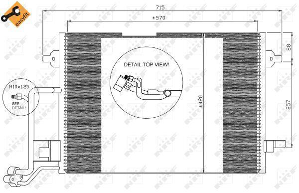 Condensador, aire acondicionado NRF B.V. ref. 35308