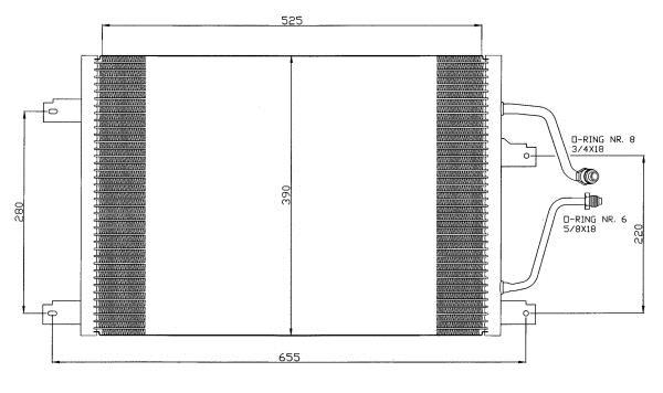 Condensador, aire acondicionado NRF B.V. ref. 35312