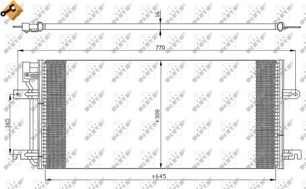 Condensador de climatização NRF B.V. ref. 35316