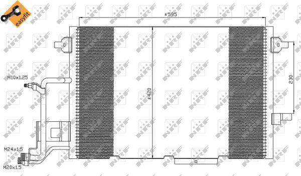 Condensador, aire acondicionado NRF B.V. ref. 35317