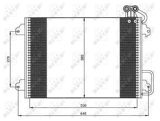 Condensador de climatização NRF B.V. ref. 35340
