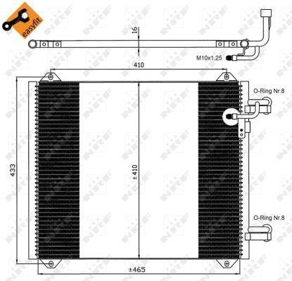Condensador de climatização NRF B.V. ref. 35362