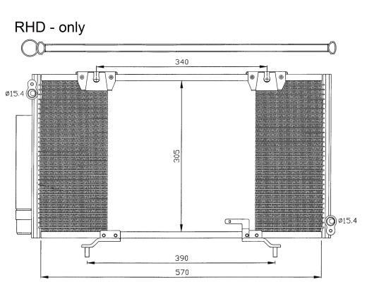 Condensador de climatização NRF B.V. ref. 35372