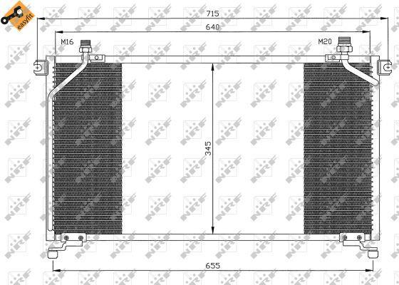 Condensador de climatização NRF B.V. ref. 35373