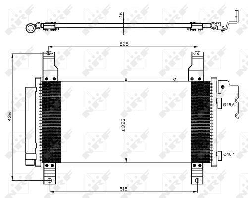 Condensador, aire acondicionado NRF B.V. ref. 35464