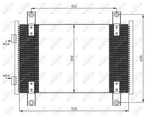 Condensador de climatização NRF B.V. ref. 35501