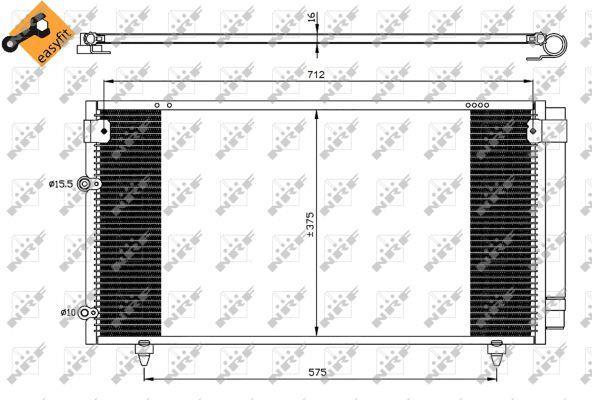 Condensador de climatização NRF B.V. ref. 35518