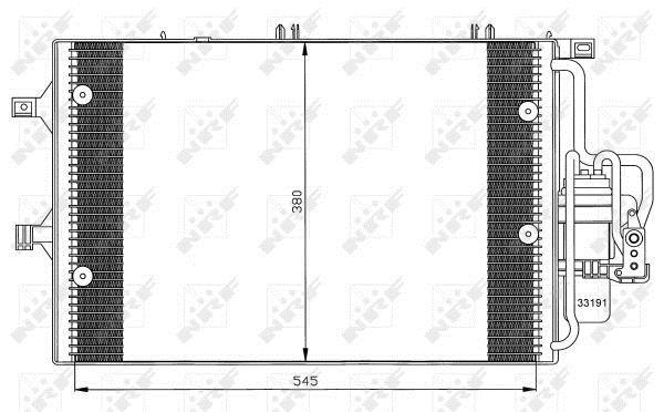Condensador de climatização NRF B.V. ref. 35529
