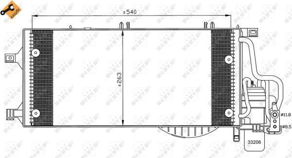 Condensador, aire acondicionado NRF B.V. ref. 35531