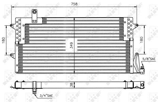 Condensador de climatização NRF B.V. ref. 35534