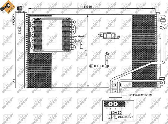 Condensador, aire acondicionado NRF B.V. ref. 35536