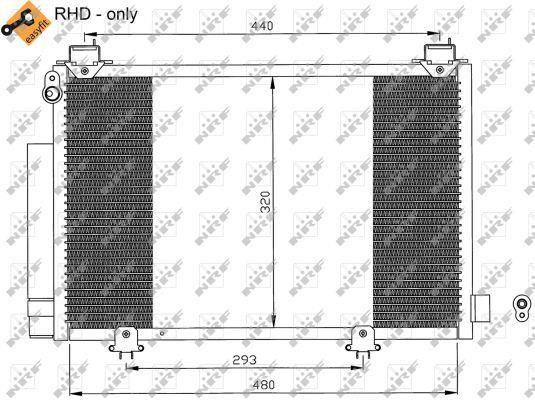 Condensador, aire acondicionado NRF B.V. ref. 35552