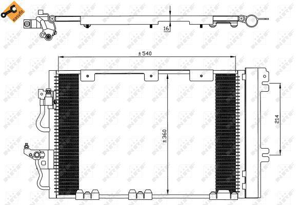Condensador de climatização NRF B.V. ref. 35556
