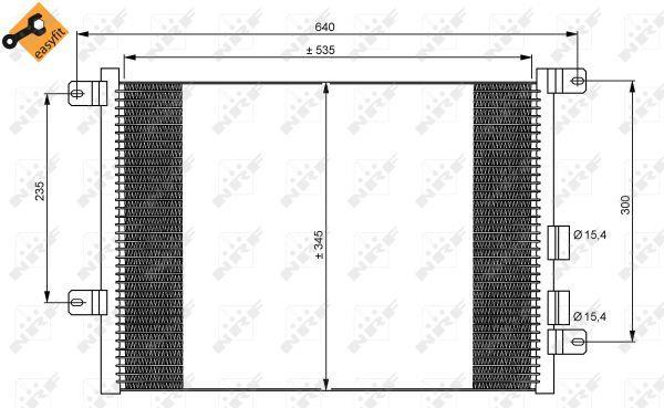 Condensador de climatização NRF B.V. ref. 35590