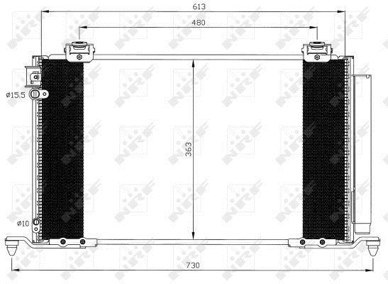 Condensador de climatização NRF B.V. ref. 35595