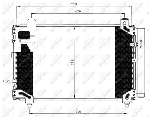 Condensador de climatização NRF B.V. ref. 35596