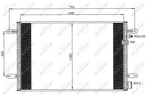 Condensador de climatização NRF B.V. ref. 35605