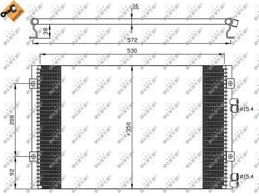 Condensador de climatização NRF B.V. ref. 35608
