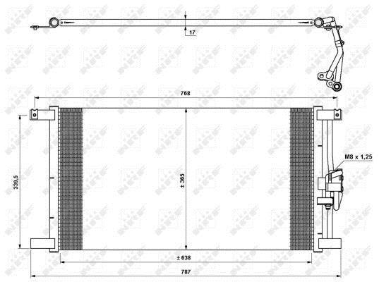 Condensador, aire acondicionado NRF B.V. ref. 35640
