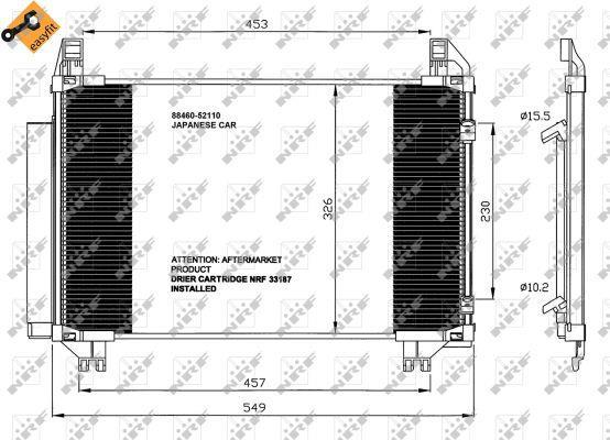 Condensador de climatização NRF B.V. ref. 35652