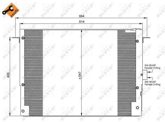 Condensador de climatização NRF B.V. ref. 35657
