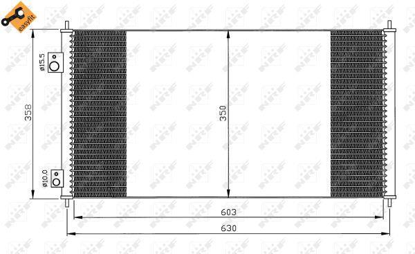 Condensador de climatização NRF B.V. ref. 35663