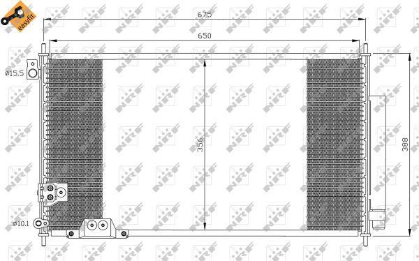 Condensador de climatização NRF B.V. ref. 35740