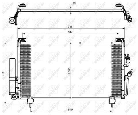 Condensador de climatização NRF B.V. ref. 35755
