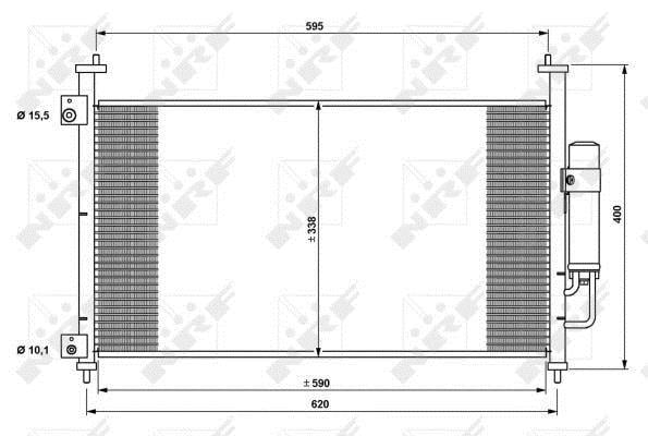 Condensador de climatização NRF B.V. ref. 35763
