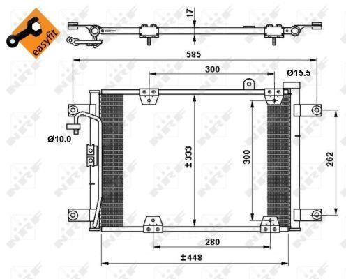 Condensador de climatização NRF B.V. ref. 35768
