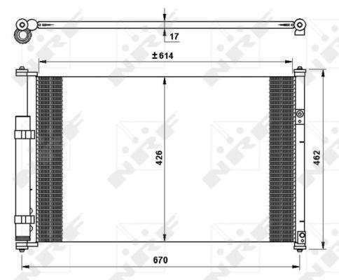 Condensador, aire acondicionado NRF B.V. ref. 35769