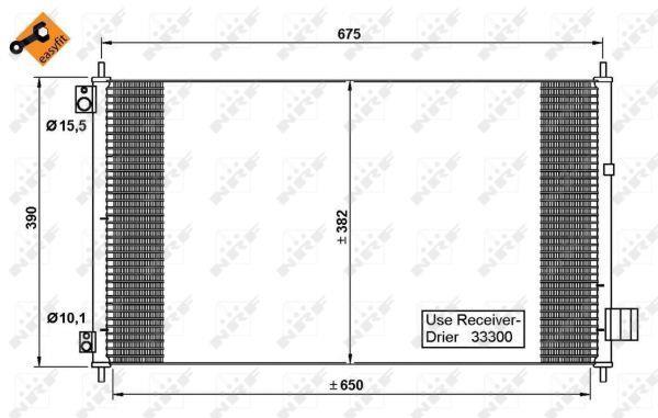 Condensador de climatização NRF B.V. ref. 35780