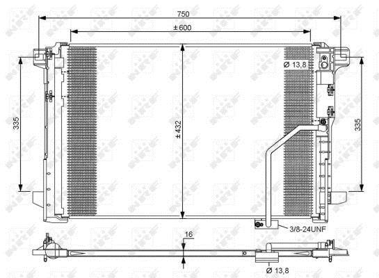 Condensador de climatização NRF B.V. ref. 35793